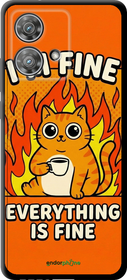 TPU чехол Funny Cat для Motorola Edge 40 Neo - 6786b-3342 изображение 