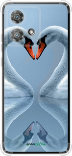 Силикон с усиленными углами чехол Лебеди для Motorola Edge 40 Neo - 6007sp-3342 изображение 