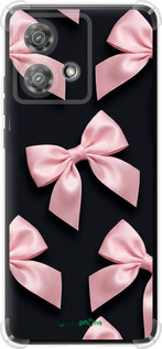 Силіконовий протиударний с посиленими кутами чехол Coquette Ribbons Dark Coquette для Motorola Edge 40 Neo - 6767sp-3342 изображение 
