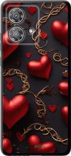 Силіконовий чехол Сердечки для Motorola Edge 40 Neo - 5831u-3342 изображение 
