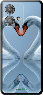 Силиконовый чехол Лебеди для Motorola Edge 40 Neo - 6007u-3342 изображение 