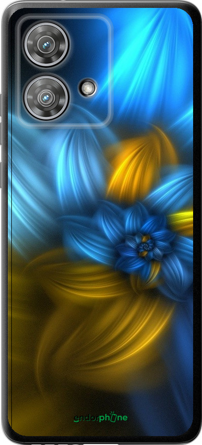 

Силіконовий чохол "Візерунок 46" для Motorola Edge 40 Neo, Синій