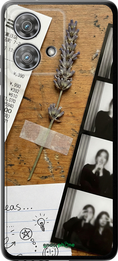 Силиконовый чехол Aesthetic Scrapbook Collage для Motorola Edge 40 Neo - 6773u-3342 изображение 