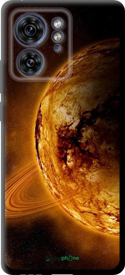 TPU чехол Жёлтый Сатурн для Motorola Edge 40 - 170b-3335 изображение 