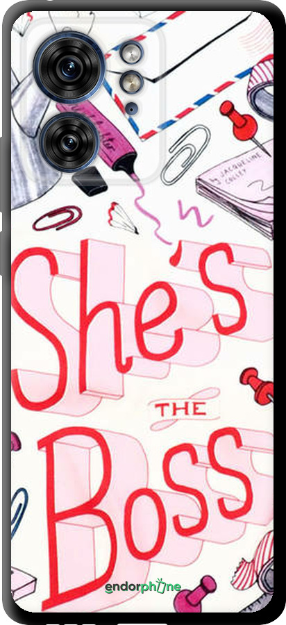 TPU чехол she's the  boss для Motorola Edge 40 - 4254b-3335 изображение 