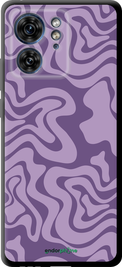 

TPU musta cover "Abstrakti malli v2" for Motorola Edge 40, Violetti