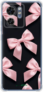 Силикон с усиленными углами чехол Coquette Ribbons Dark Coquette для Motorola Edge 40 - 6767sp-3335 изображение 