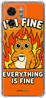 Силикон с усиленными углами чехол Funny Cat для Motorola Edge 40 - 6786sp-3335 изображение 