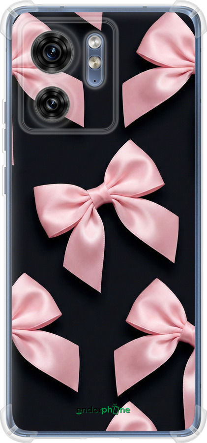 Силикон с усиленными углами чехол Coquette Ribbons Dark Coquette для Motorola Edge 40 - 6767sp-3335 изображение 
