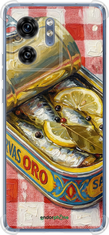 Силіконовий протиударний с посиленими кутами чехол Vintage Sardine Tin Phone для Motorola Edge 40 - 6772sp-3335 изображение 