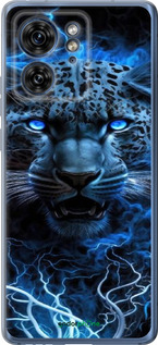 Силиконовый чехол Ледяной леопард для Motorola Edge 40 - 6460u-3335 изображение 