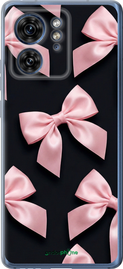 Силиконовый чехол Coquette Ribbons Dark Coquette для Motorola Edge 40 - 6767u-3335 изображение 