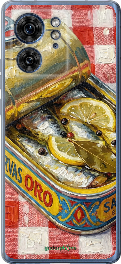 Силиконовый чехол Vintage Sardine Tin Phone для Motorola Edge 40 - 6772u-3335 изображение 