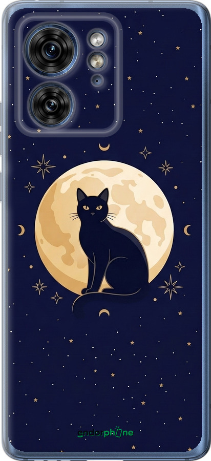 Силиконовый чехол Cute Cat Celestial/Witchy для Motorola Edge 40 - 6787u-3335 изображение 