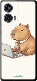 TPU чехол Funny Capybara CEO Working для Motorola Edge 50 Fusion - 6777b-3748 изображение 