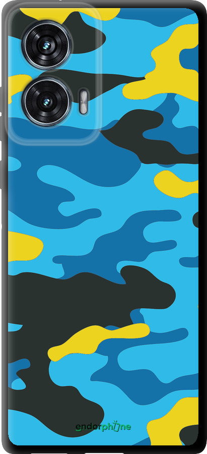 TPU чехол Желто-голубой камуфляж для Motorola Edge 50 Fusion - 1084b-3748 изображение 