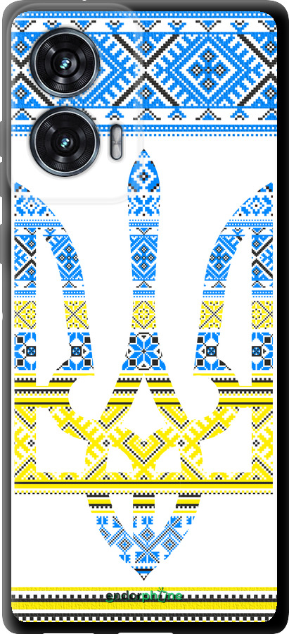 TPU чехол Герб - вышиванка желто-голубая для Motorola Edge 50 Fusion - 1197b-3748 изображение 