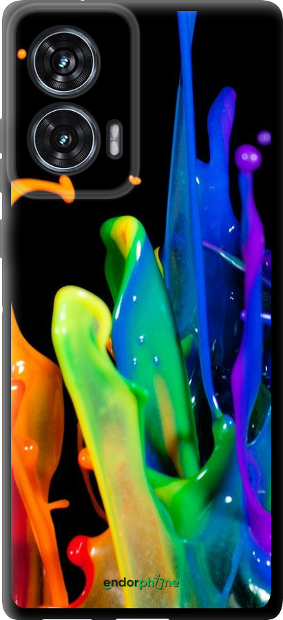 TPU чехол брызги краски для Motorola Edge 50 Fusion - 3957b-3748 изображение 