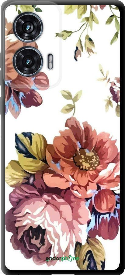 TPU чехол Vintage flowers для Motorola Edge 50 Fusion - 4333b-3748 изображение 