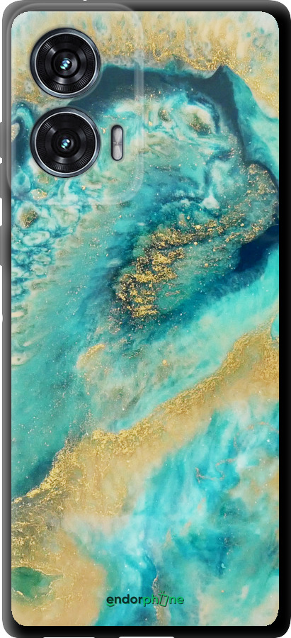 TPU чехол Green marble для Motorola Edge 50 Fusion - 4365b-3748 изображение 