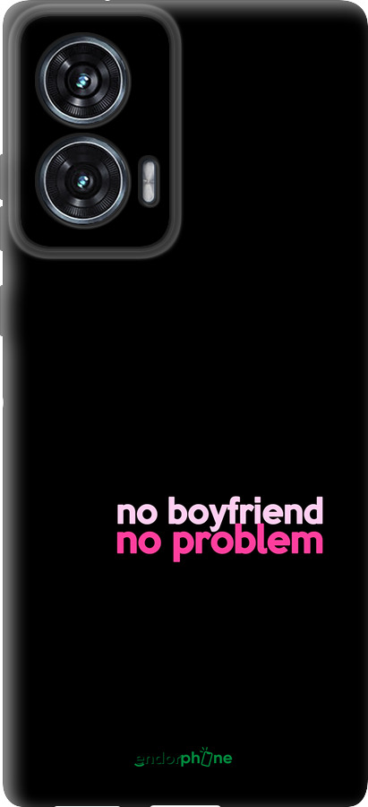 TPU чехол no boyfriend no problem для Motorola Edge 50 Fusion - 4549b-3748 изображение 