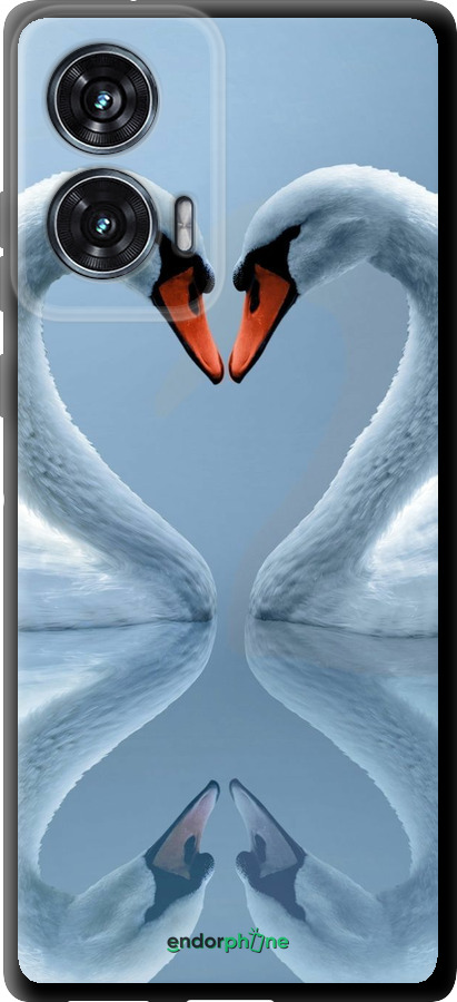 TPU чехол Лебеді для Motorola Edge 50 Fusion - 6007b-3748 изображение 