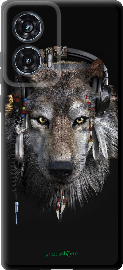 TPU чехол Вовк-меломан для Motorola Edge 50 Fusion - 875b-3748 изображение 