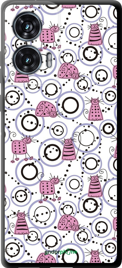 TPU чехол Смешные коты для Motorola Edge 50 Fusion - 907b-3748 изображение 