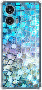 Силикон с усиленными углами чехол Переливающаяся чешуя для Motorola Edge 50 Fusion - 227sp-3748 изображение 