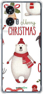 Силикон с усиленными углами чехол Merry Christmas для Motorola Edge 50 Fusion - 4106sp-3748 изображение 