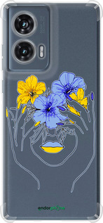 Силикон с усиленными углами чехол Девушка v4 для Motorola Edge 50 Fusion - 5276sp-3748 изображение 