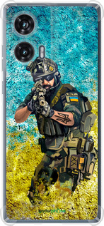 Силикон с усиленными углами чехол Воин ЗСУ для Motorola Edge 50 Fusion - 5311sp-3748 изображение 