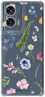 Силикон с усиленными углами чехол Цветочный фон v2 для Motorola Edge 50 Fusion - 5472sp-3748 изображение 