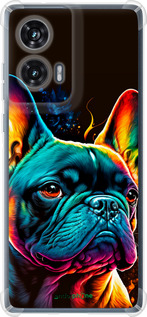 Силикон с усиленными углами чехол Яркий бульдог для Motorola Edge 50 Fusion - 5547sp-3748 изображение 