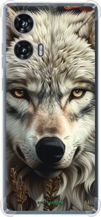 Силикон с усиленными углами чехол Волчий взгляд для Motorola Edge 50 Fusion - 6066sp-3748 изображение 