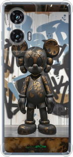 Силикон с усиленными углами чехол Bronze kaws v2 для Motorola Edge 50 Fusion - 6098sp-3748 изображение 
