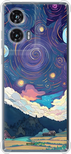 Силикон с усиленными углами чехол Креативный арт для Motorola Edge 50 Fusion - 6322sp-3748 изображение 