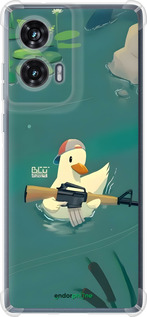 Силикон с усиленными углами чехол Уточка с автоматом для Motorola Edge 50 Fusion - 6356sp-3748 изображение 
