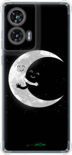 Силикон с усиленными углами чехол Лунные объятия для Motorola Edge 50 Fusion - 6508sp-3748 изображение 