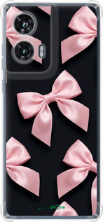 Силикон с усиленными углами чехол Coquette Ribbons Dark Coquette для Motorola Edge 50 Fusion - 6767sp-3748 изображение 