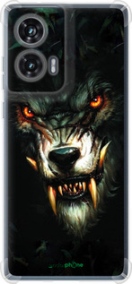 Силикон с усиленными углами чехол Дьявольский волк для Motorola Edge 50 Fusion - 833sp-3748 изображение 