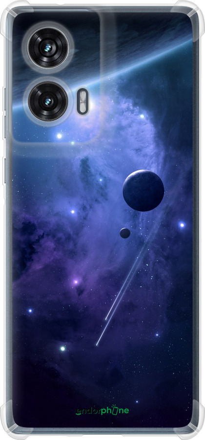 Силикон с усиленными углами чехол Планеты в синем космосе для Motorola Edge 50 Fusion - 171sp-3748 изображение 