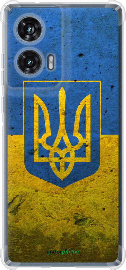 Силикон с усиленными углами чехол Флаг и герб Украины 2 для Motorola Edge 50 Fusion - 378sp-3748 изображение 