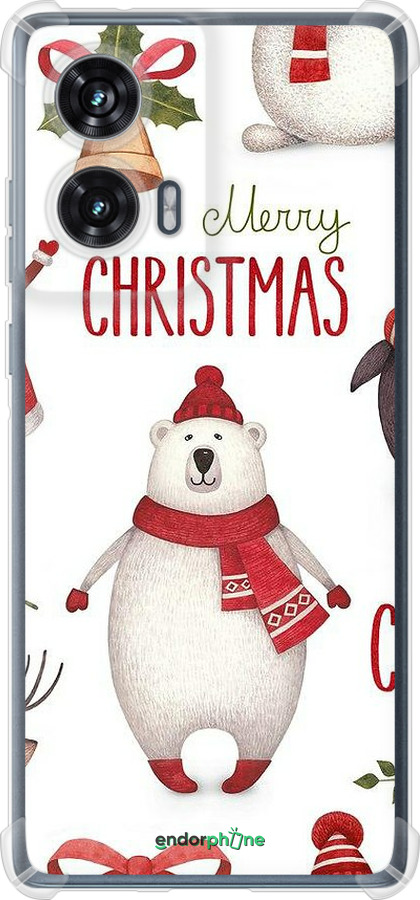 Силикон с усиленными углами чехол Merry Christmas для Motorola Edge 50 Fusion - 4106sp-3748 изображение 