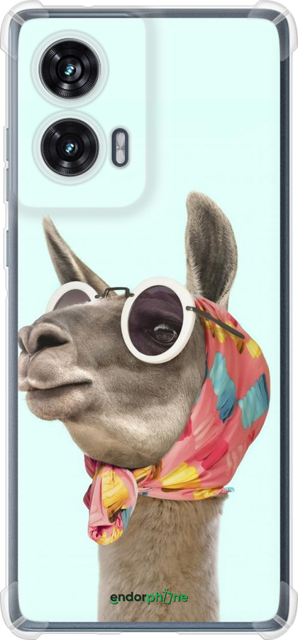 Силикон с усиленными углами чехол Модная лама для Motorola Edge 50 Fusion - 4479sp-3748 изображение 