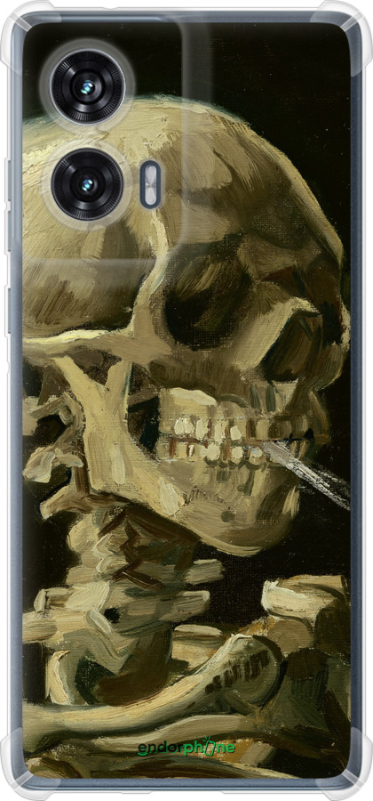 Силикон с усиленными углами чехол Винсент Ван Гог. Череп для Motorola Edge 50 Fusion - 5544sp-3748 изображение 