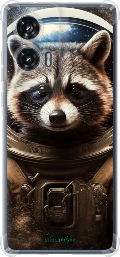 Силикон с усиленными углами чехол Raccoon austronaut для Motorola Edge 50 Fusion - 5581sp-3748 изображение 