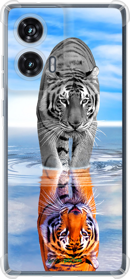 Силикон с усиленными углами чехол Тигр для Motorola Edge 50 Fusion - 6016sp-3748 изображение 