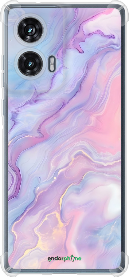 Силикон с усиленными углами чехол Нежный мрамор для Motorola Edge 50 Fusion - 6310sp-3748 изображение 
