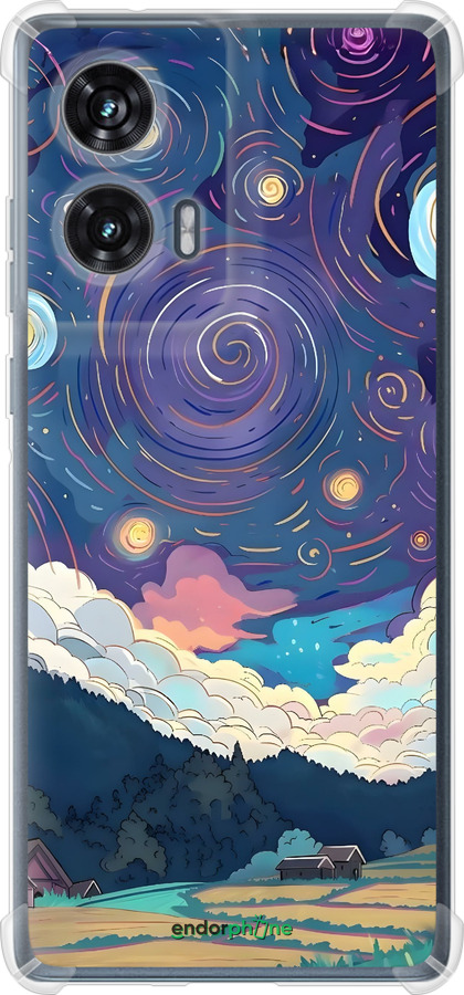 Силикон с усиленными углами чехол Креативный арт для Motorola Edge 50 Fusion - 6322sp-3748 изображение 